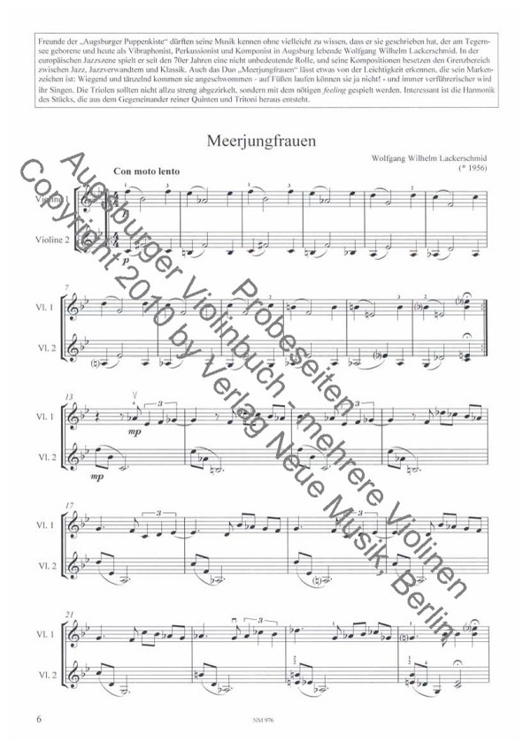 Neue Töne - Augsburger Violinbuch Band 1