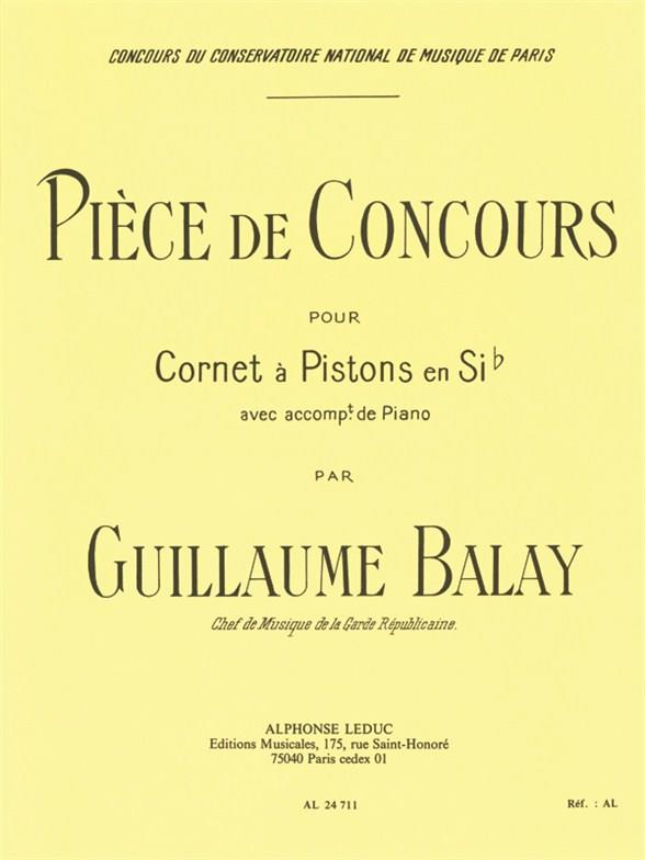 Pièce de concours pour cornet à pistons