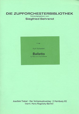 Balletto für Flöte und Zupforchester