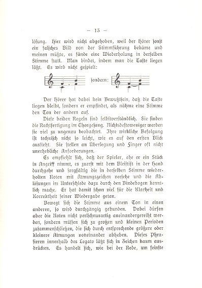 Über die Wiedergabe der Präludien