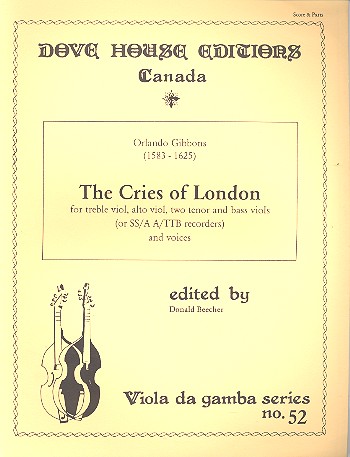 The Cries of London 5 viols or recorders