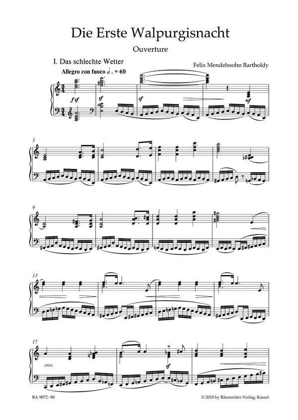 Die erste Walpurgisnacht op.60 