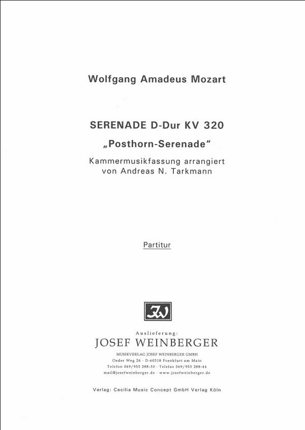 Posthorn-Serenade KV320 für