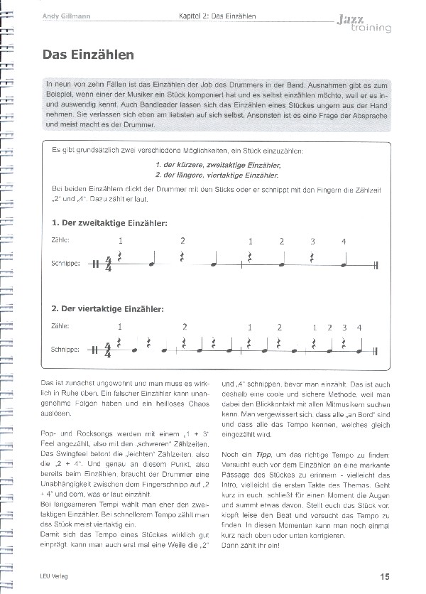 Jazz Training (+DVD): für Schlagzeug