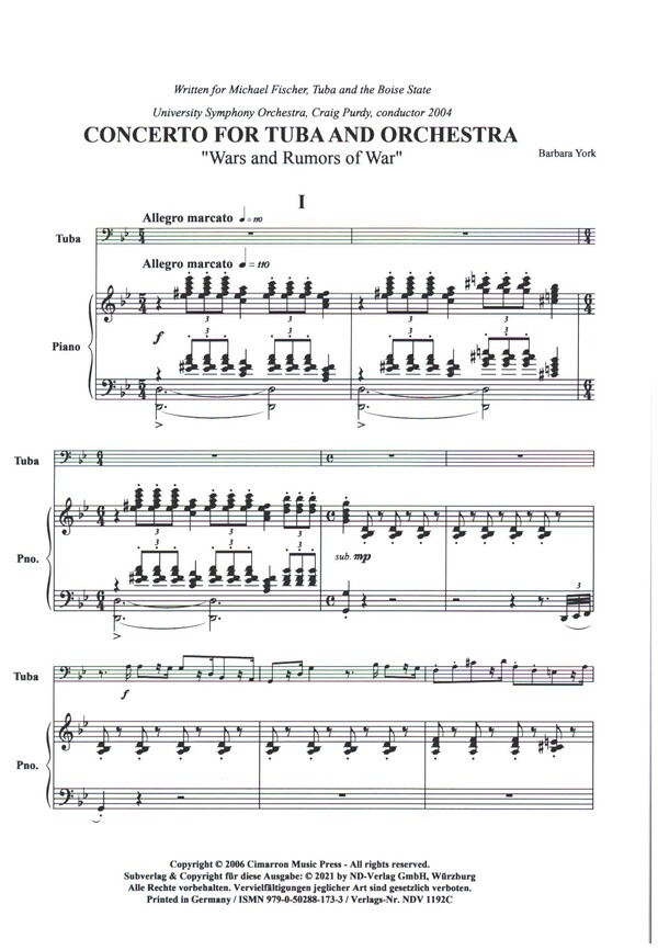 Concerto 'Wars and Rumors of War'