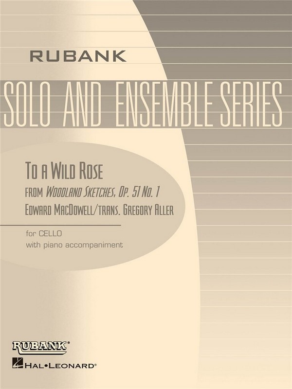To a wild Rose op.51,1 for cello and piano