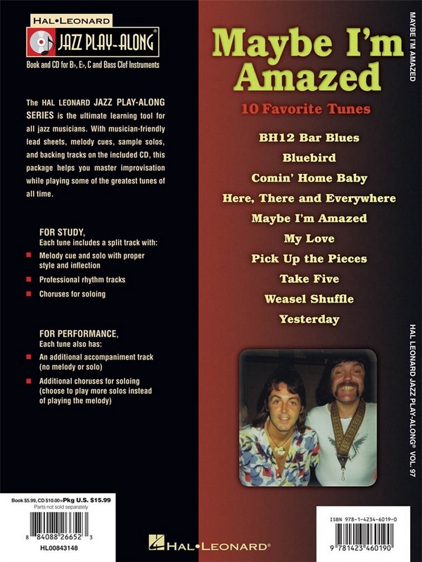 Maybe I'm amazed - Howie Casey (+CD):