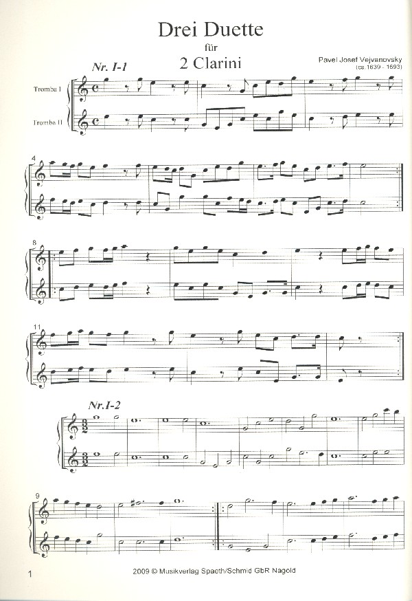 Kremsier Duette und Trios für