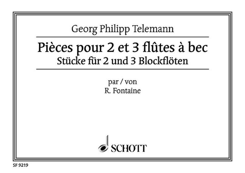 Stücke für 2-3 Blockflöten