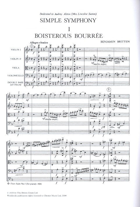 Simple Symphony for string orchestra