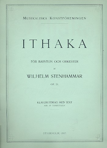 Ithaka op.21  für Bariton und Orchester