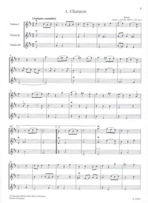 Trios for violins
