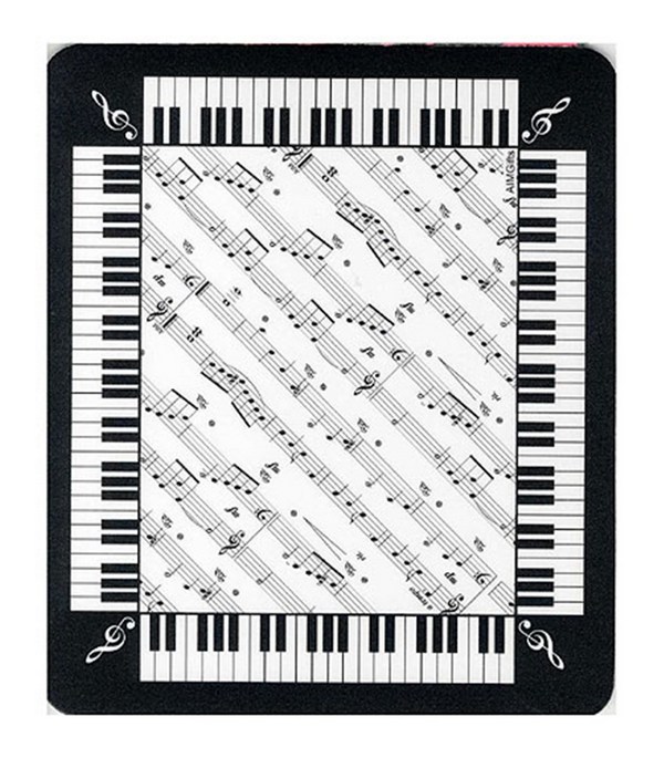 Mousepad Keyboard black and white