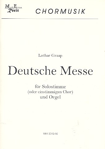 Deutsche Messe für Gesang (Chor)