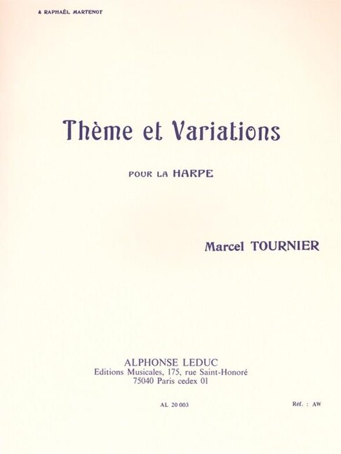 Theme et variations pour harpe
