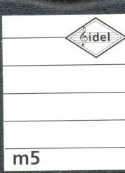 Fidolino Notenlinien-Rollstempel m5