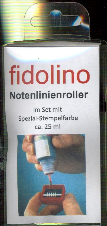 Fidolino Notenlinien-Rollstempel m3