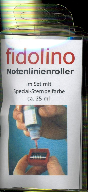 Fidolino Notenlinien-Rollstempel m3guitara