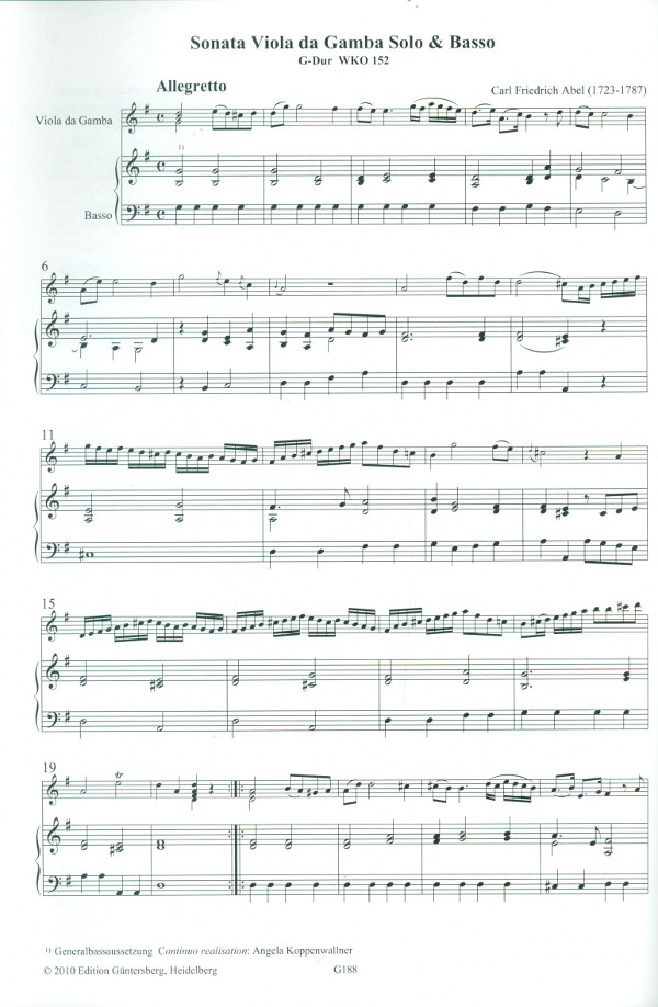 Sonate aus der Pembroke-Sammlung WKO152