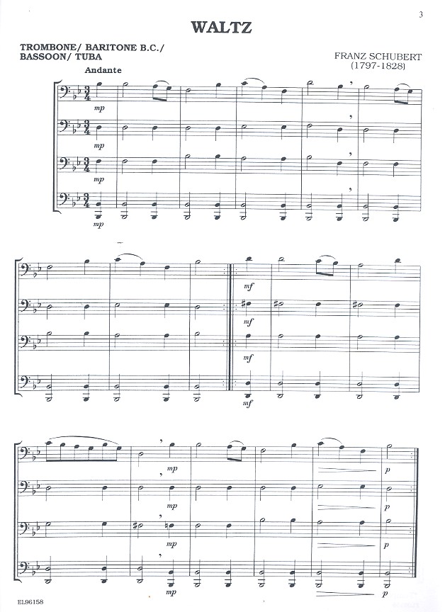 Classical Quartets for all for 4 instruments