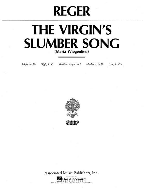 The Virgin's Slumber Song in db major