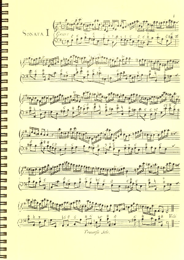 12 Sonaten für Blockflöte (Traversflöte/