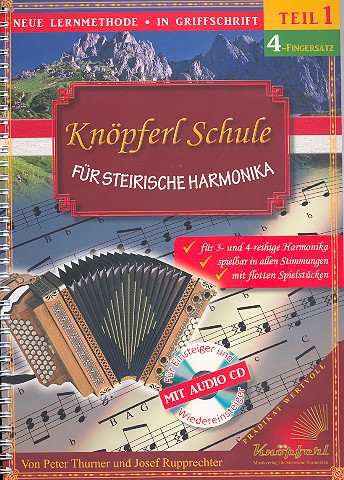 Knöpferl Schule 4-Fingersatz Band 1 (+CD)