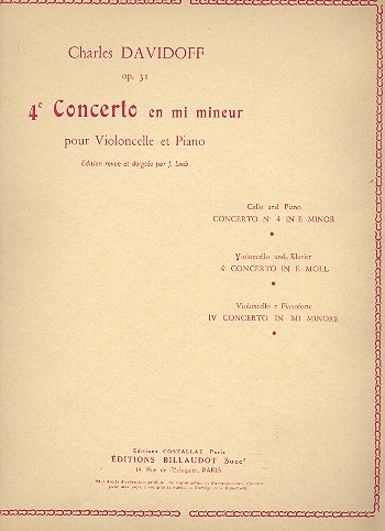 Concerto en mi mineur no.4 op.31