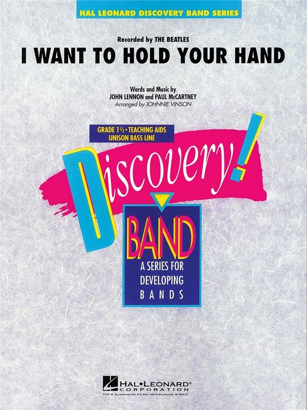 I want to hold your Hand: for concert band