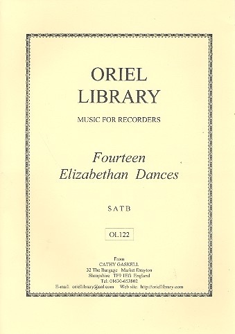 14 Elizabethan Dances . for 4 recorders