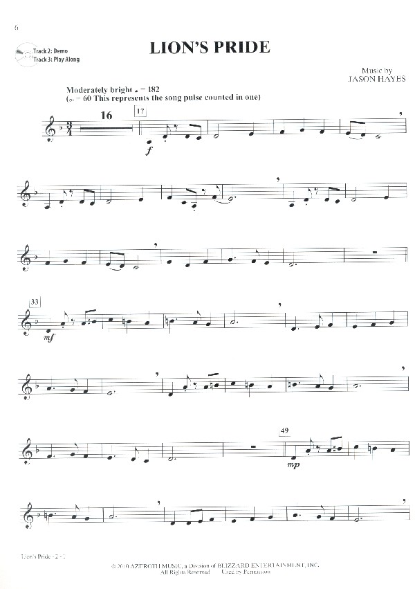 World of Warcraft (+CD): for horn in F