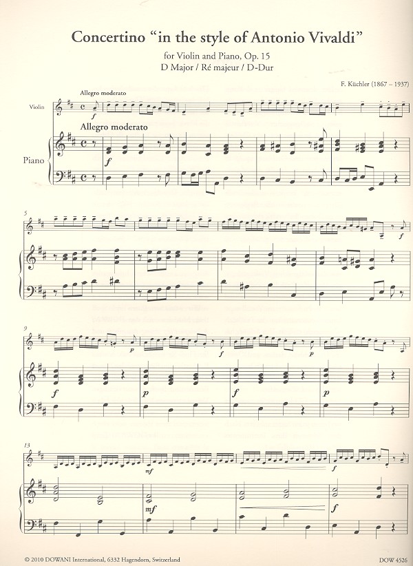 Concertino D-Dur op.15 (+CD)
