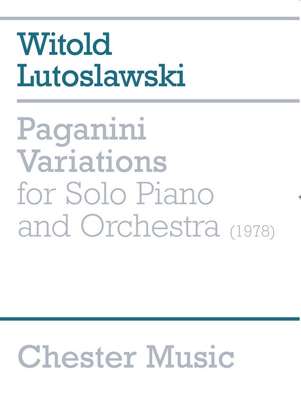 Paganini Variations for piano and