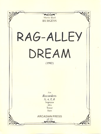Rag-Alley Dream for 4 recorders
