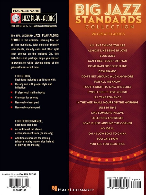 Big Jazz Standards Collection (+2 CD's):