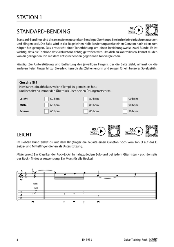 Guitar Training Rock (+QR-Codes)