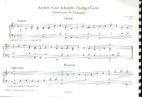 Komm Gott Schöpfer heiliger Geist