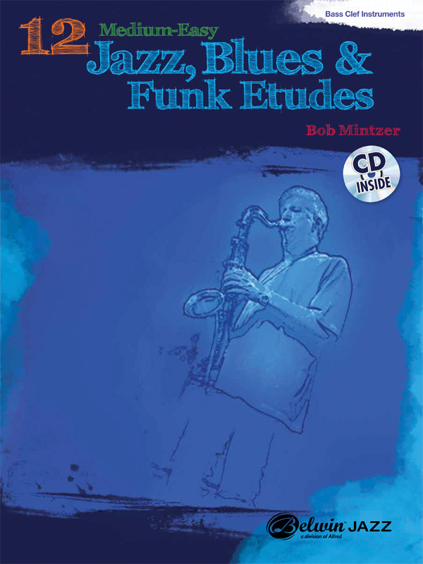 12 medium-easy Jazz, Blues and Funk Studies (+CD)