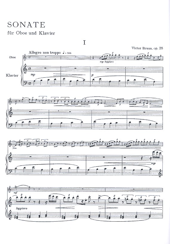 Sonate op.25 für Oboe und Klavier