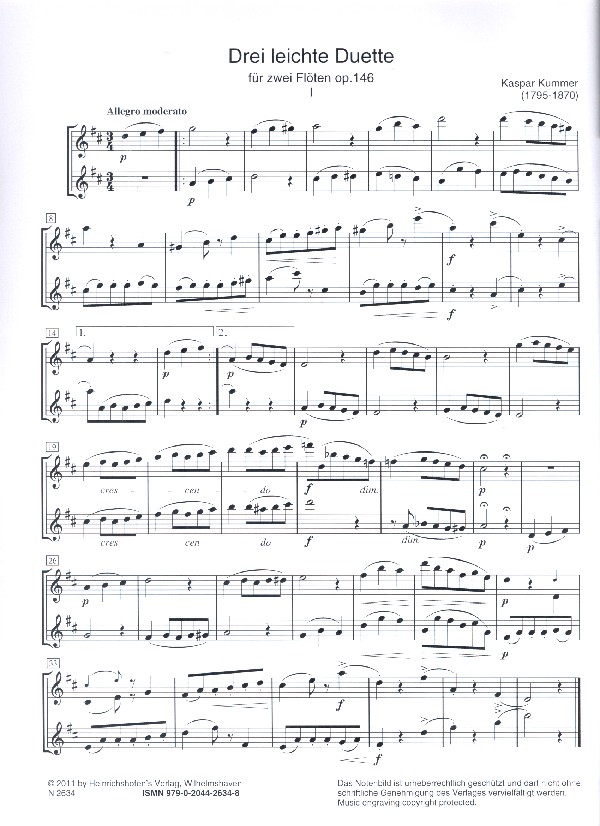 3 leichte Duette op.146