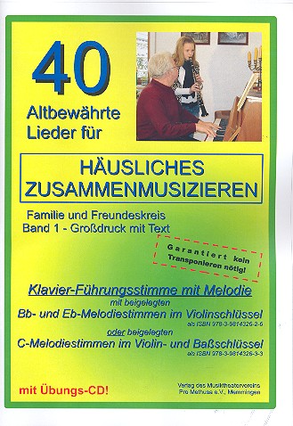40 altbewährte Lieder Band 1 (+CD) für