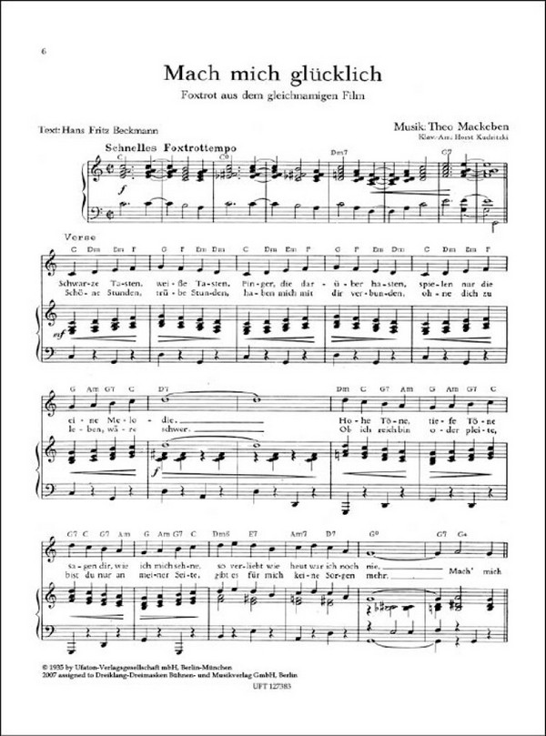 Mackeben Album: für Gesang und Klavier