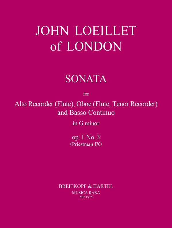 Sonate in g op.1,3
