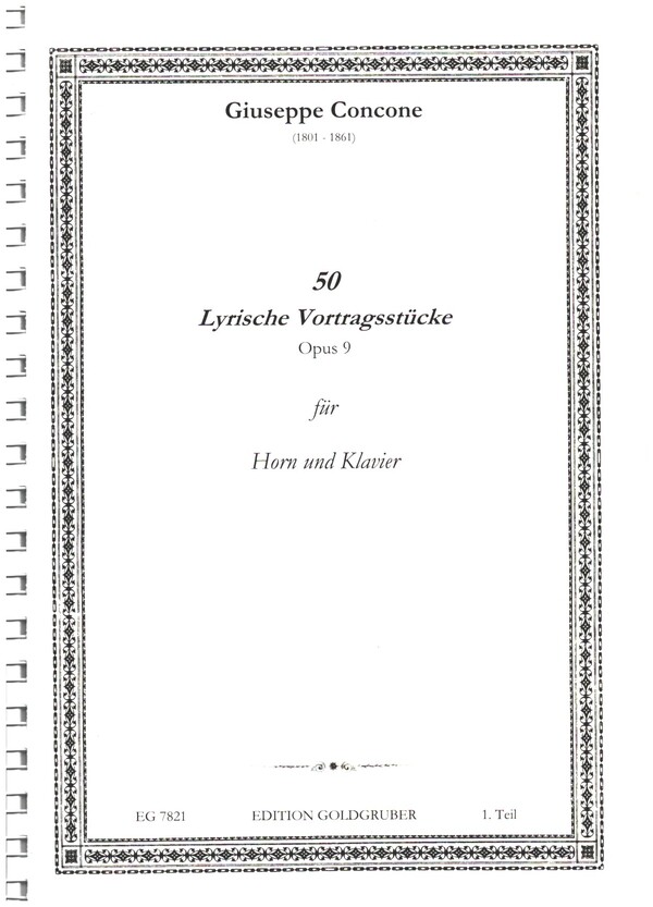 50 lyrische Vortragsstücke op.9 Band 1
