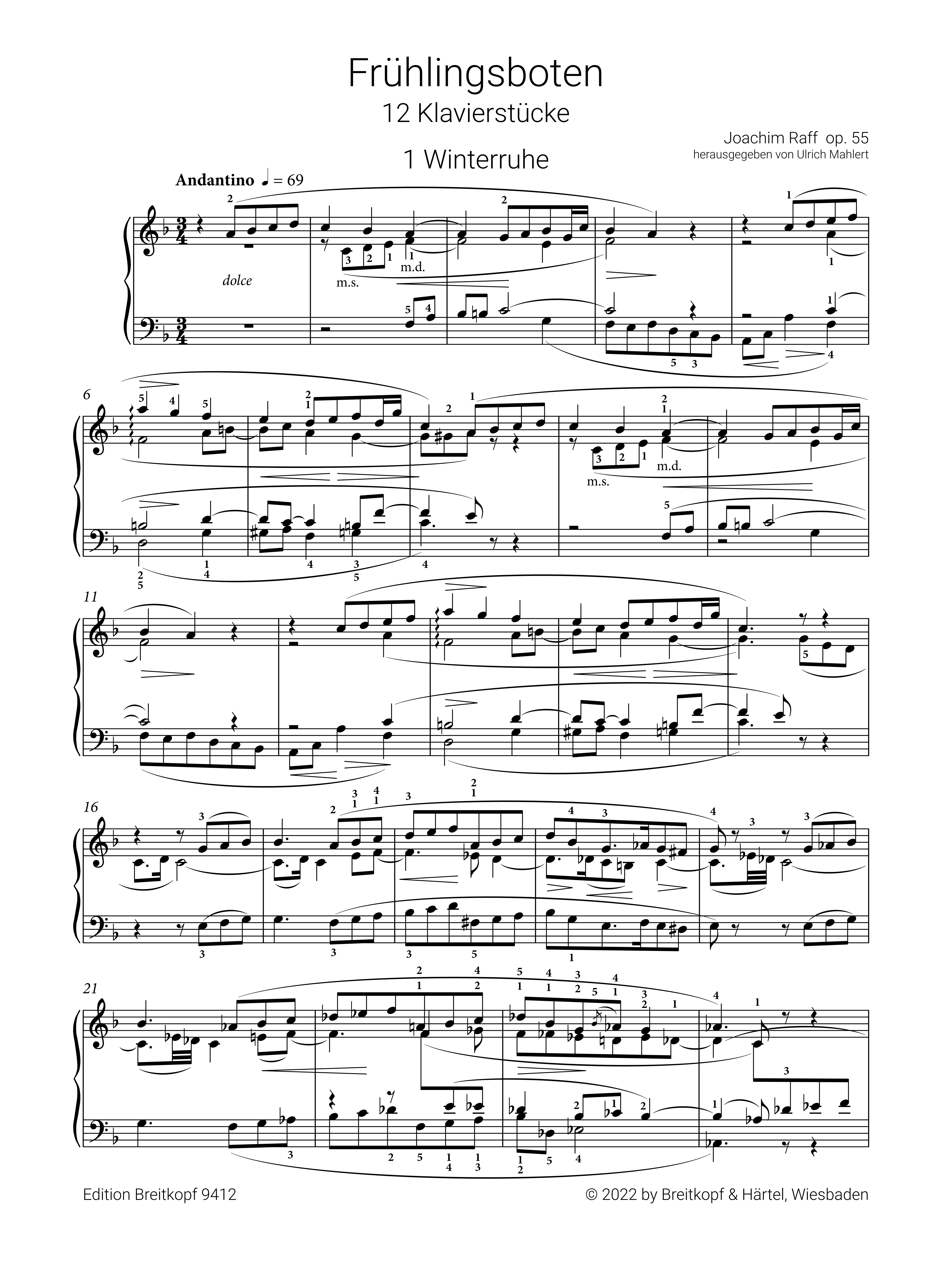 Frühlingsboten op.55