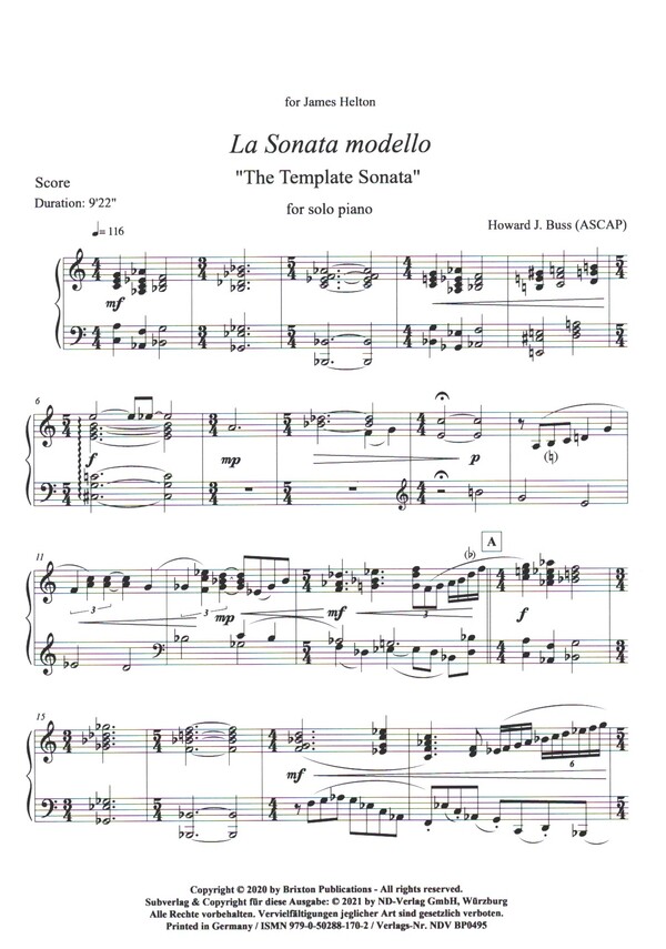 La Sonata modello