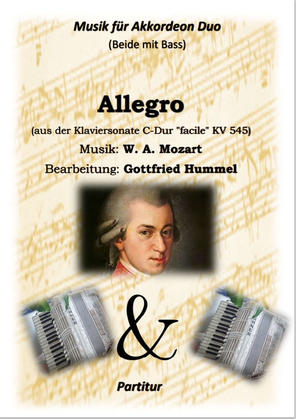 Allegro (aus der Klaviersonate C-Dur 'facile' KV545)