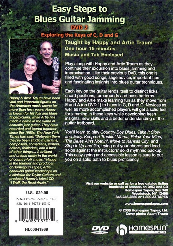 HL00641969  Artie Traum, Easy Steps To Blues Guitar Jamming 2