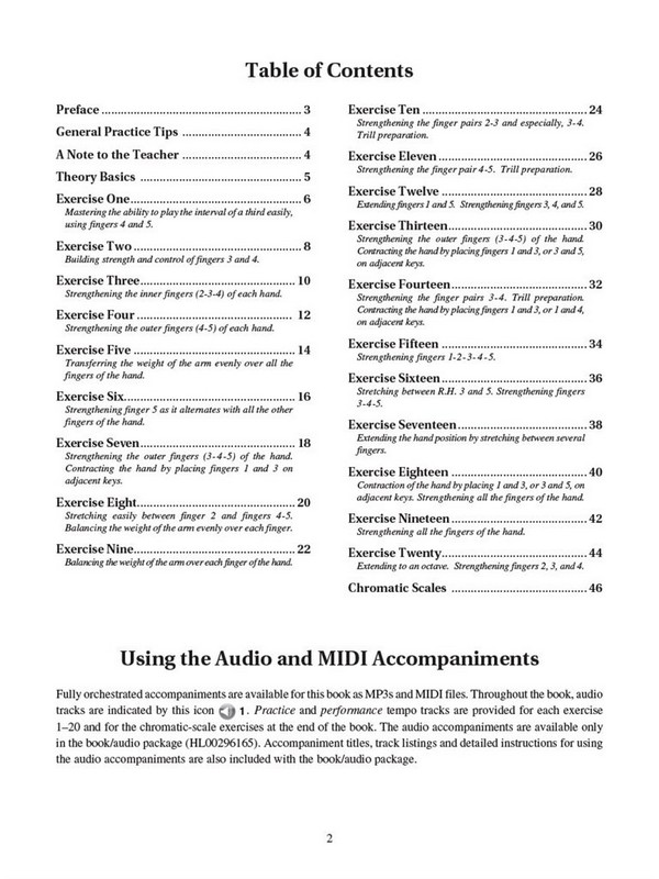 HL00296165  Hanon for the Developing Pianist (+Online Audio)