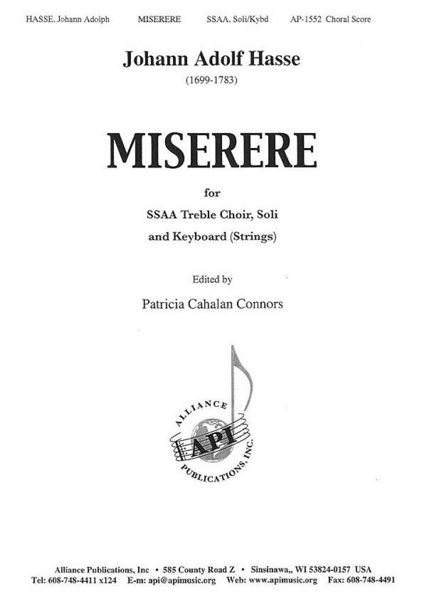 HL08771940  J.A. Hasse, Miserere